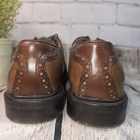 FLORSHEIM MENS BROWN LEATHER OXFORD DRESS SHOE LACE UP SIZE 11 main image 7